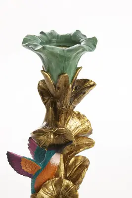 Light & Living kandelaar polyresin lamos 11x10x28.5cm groen - afbeelding 2