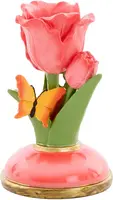 Light & Living kandelaar polyresin noria 9x9x14cm roze - afbeelding 1