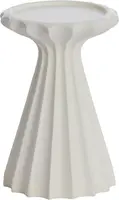 Light & Living kandelaar polyresin sidari 9x14cm crème - afbeelding 1