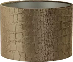 Light & Living kap cilinder 25-25-18 cm praya bruin - afbeelding 1