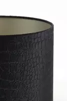 Light & Living kap cilinder 25-25-18 cm praya zwart - afbeelding 3
