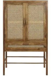 Light & Living kast hout nipas 90x45x160cm bruin  - afbeelding 1
