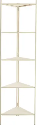 Light & Living kast metaal display 59x59x200cm crème  - afbeelding 1