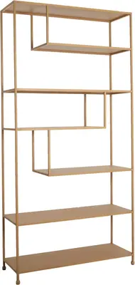 Light & Living kast metaal ylaya 100x35x203cm beige  - afbeelding 2