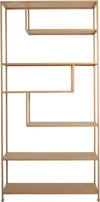 Light & Living kast metaal ylaya 100x35x203cm beige  - afbeelding 1