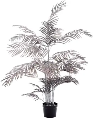 Light & Living kunstplant palm 145cm grijs - afbeelding 1