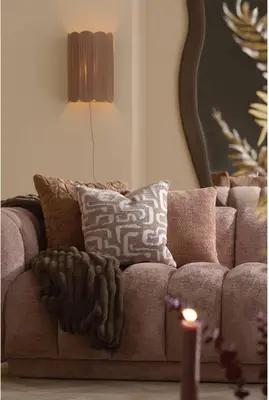 Light & Living kussen alzey 45x45cm terra - afbeelding 3