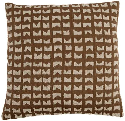 Light & Living kussen sontra 45x45cm taupe - afbeelding 1