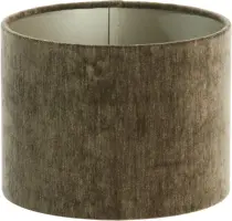 Light & Living lampenkap textiel bayou 20x15cm mosgroen - afbeelding 1