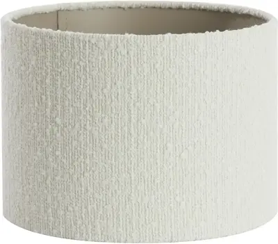 Light & Living lampenkap textiel bolero 25x18cm wit - afbeelding 1