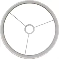 Light & Living lampenkap textiel breska 20x15cm parelwit - afbeelding 3