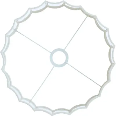 Light & Living lampenkap textiel disli 35x22cm crème - afbeelding 5