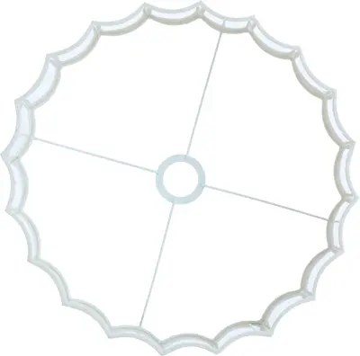 Light & Living lampenkap textiel disli 40x25cm crème - afbeelding 5