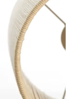 Light & Living lampenkap textiel, touw medan 25x36cm crème - afbeelding 2