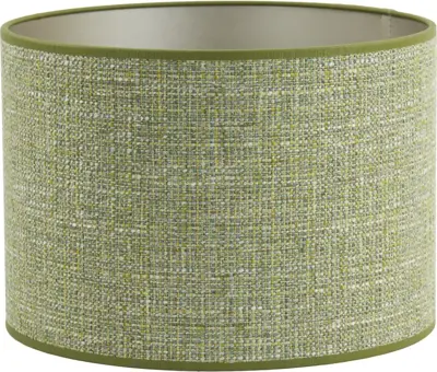 Light & Living lampenkap textiel tweed 30x21cm groen - afbeelding 1