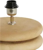 Light & Living lampenvoet Eboli hout ø25x9 cm naturel - afbeelding 4