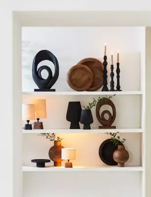Light & Living lampvoet mangohout kardan 16x10x21cm donkerbruin - afbeelding 7