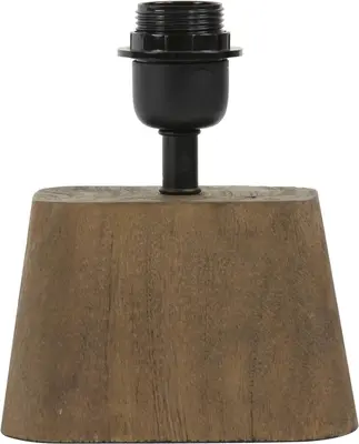 Light & Living lampvoet mangohout lampvoet 16x10x21 cm kardan hout mat bruin 16x10x21cm donkerbruin - afbeelding 2