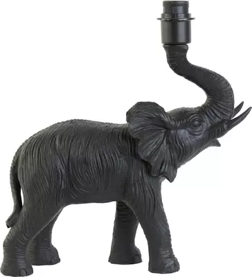 Light & Living lampvoet polyresin elephant 14x37x40cm zwart - afbeelding 1
