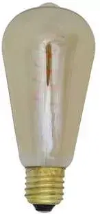 Light & Living lichtbron LED hoekig dimbaar 6.5x14.5cm e27 4w amber - afbeelding 1