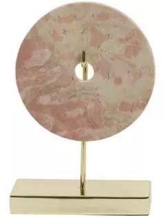Light & Living ornament 20x10x28 cm bayon marmer roze-goud - afbeelding 3