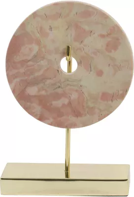 Light & Living ornament 20x10x28 cm bayon marmer roze-goud - afbeelding 1