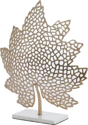 Light & Living ornament aluminium leaf 22x8x30cm goud - afbeelding 2