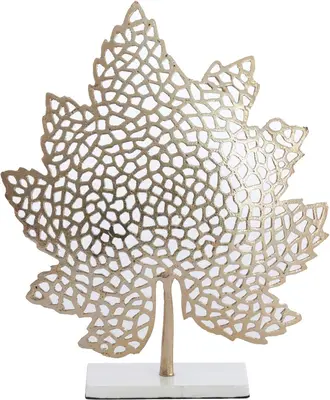 Light & Living ornament aluminium leaf 22x8x30cm goud - afbeelding 1
