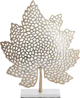 Light & Living ornament aluminium leaf 22x8x30cm goud - afbeelding 1