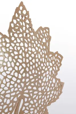 Light & Living ornament aluminium leaf 28x8x35cm goud - afbeelding 3