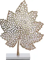 Light & Living ornament aluminium leaf 28x8x35cm goud - afbeelding 1