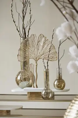Light & Living ornament aluminium leaf 36x10x48cm goud - afbeelding 7