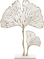 Light & Living ornament aluminium leaf 36x10x48cm goud - afbeelding 1