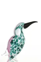 Light & Living ornament glas bird 8x5x16cm groen - afbeelding 2