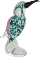 Light & Living ornament glas bird 8x5x16cm groen - afbeelding 1