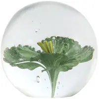 Light & Living ornament glas flower 8x8cm groen - afbeelding 1