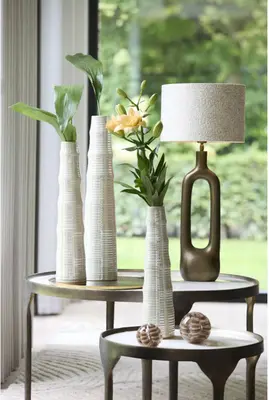 Light & Living ornament glas sael 10x10cm bruin, crème - afbeelding 3