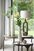 Light & Living ornament glas sael 10x10cm bruin, crème - afbeelding 3