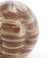 Light & Living ornament glas sael 10x10cm bruin, crème - afbeelding 2