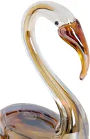 Light & Living ornament glas swan 12x7x17cm bruin - afbeelding 2