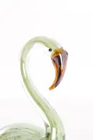 Light & Living ornament glas swan 12x7x17cm groen - afbeelding 2