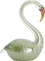 Light & Living ornament glas swan 13x8x20cm groen - afbeelding 1