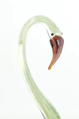 Light & Living ornament glas swan 17x9.5x29cm groen - afbeelding 2