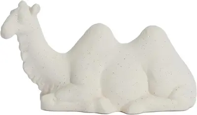 Light & Living ornament keramiek camel 26x10x15cm crème - afbeelding 1