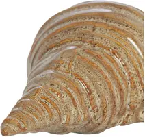 Light & Living ornament keramiek schelp 23x9.5x7.5cm bruin - afbeelding 2