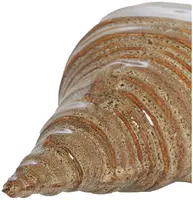 Light & Living ornament keramiek schelp 27.5x12.5x9cm bruin - afbeelding 2