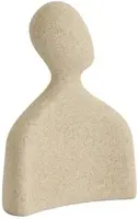 Light & Living ornament kunststof hoofd 12x5.5x16cm zand - afbeelding 3