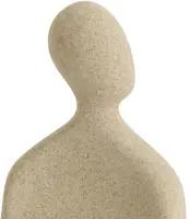 Light & Living ornament kunststof hoofd 12x5.5x16cm zand - afbeelding 1