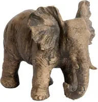 Light & Living ornament kunststof olifant 24x17x20.5cm bruin - afbeelding 1
