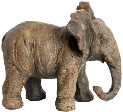 Light & Living ornament kunststof olifant 24x17x20.5cm bruin - afbeelding 2